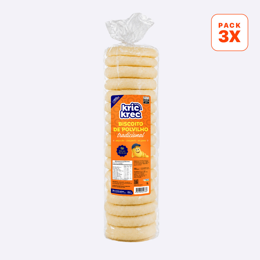 Biscoito de Polvilho Argolão Tradicional 150g - Kric Krec