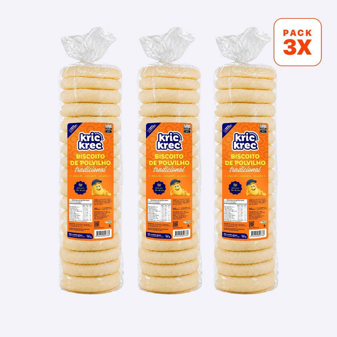 Biscoito de Polvilho Argolão Tradicional 150g - Kric Krec